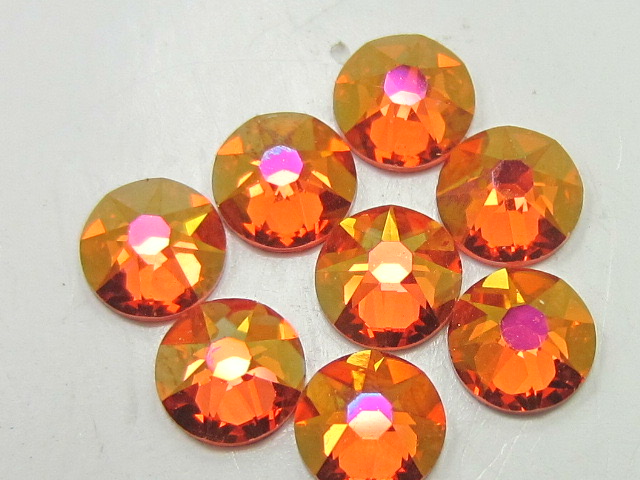 72 pcs. 20ss PADPARADSCHA BRANDY FLATBACK European Rhinestones